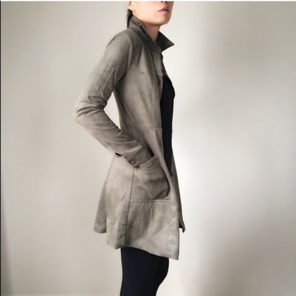 Suede button down mini dress. Nasty girl s - Picture 4 of 4