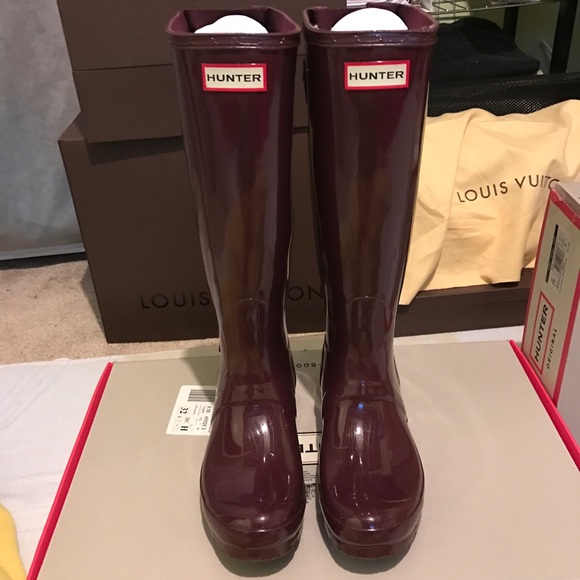 Hunter Tall glossy boots