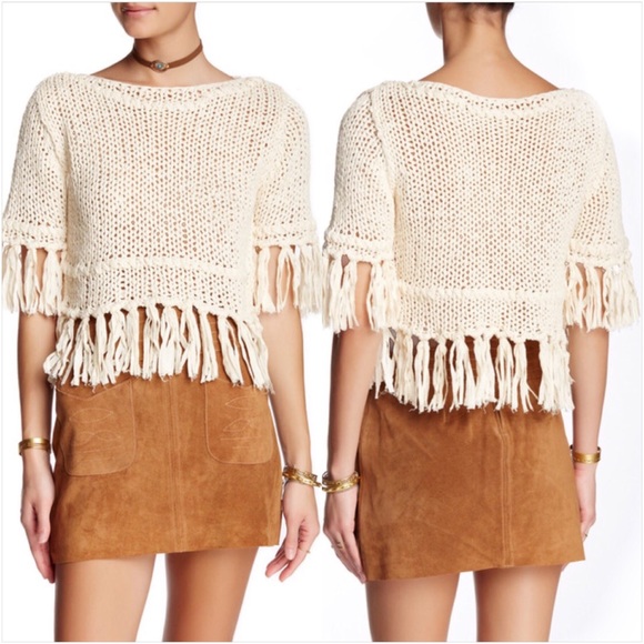 Free People Sweaters - Free People On the Fringe Sweater