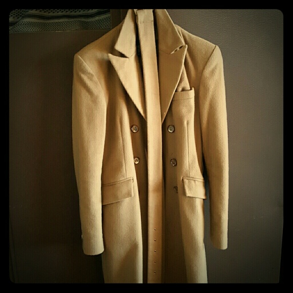 Sold - Double Breasted Camel Wool Coat