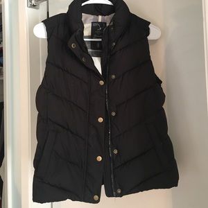 Women's GAP Black Down Vest