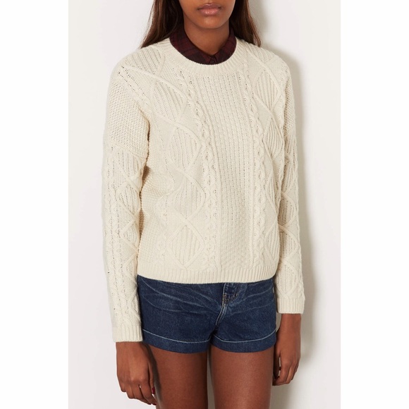 Topshop Sweaters - Topshop White Knitted Angora Jumper