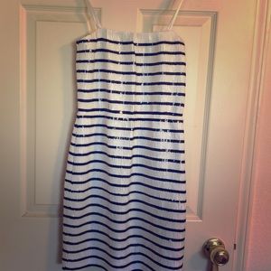 Sequin strapless BCBG cocktail dress