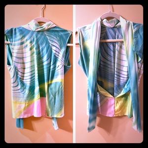 Roberto Cavalli multi color  top