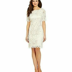 Antonio Melani white lace dress