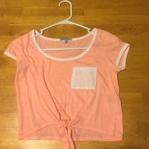 Peach Crop Top