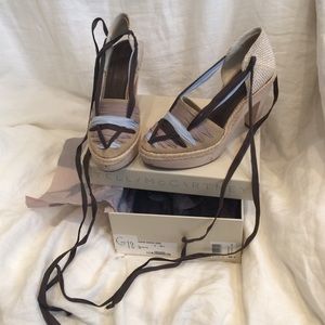 Stella McCartney khaki canvass sandals