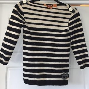 Tory Burch black and white sweater