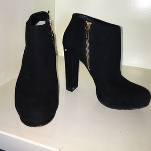 Michael Kors black zipper heels