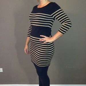 Michael Kors Striped Sweater Dress