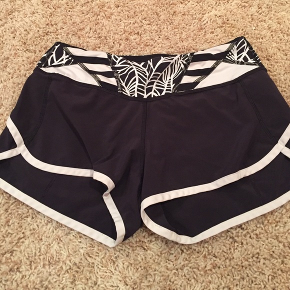 Black and white athletic shorts