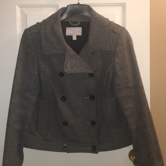 old navy gray peacoat