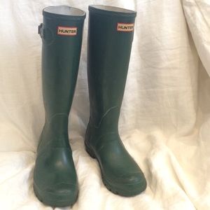 Hunter rainboots hunter green