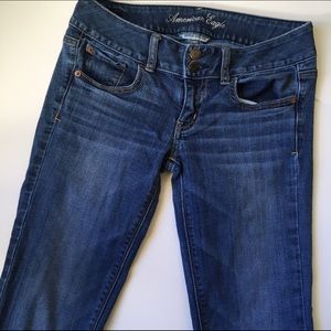 American Eagle stretchy artist flare jeans -long