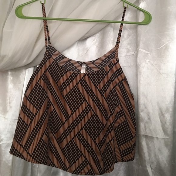 Brown Crop top