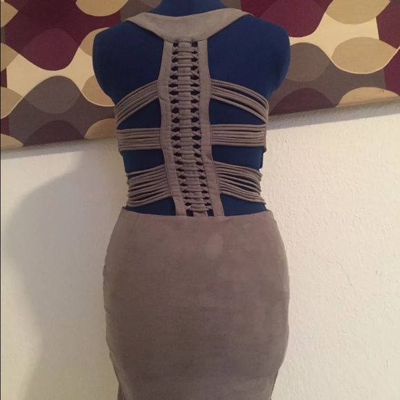 Very Rare Kardashians Suede Like Sexy Mini Dress