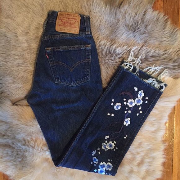 ❄️Vintage 501 Flower Blossom Levi's 24❄️ - Picture 3 of 4