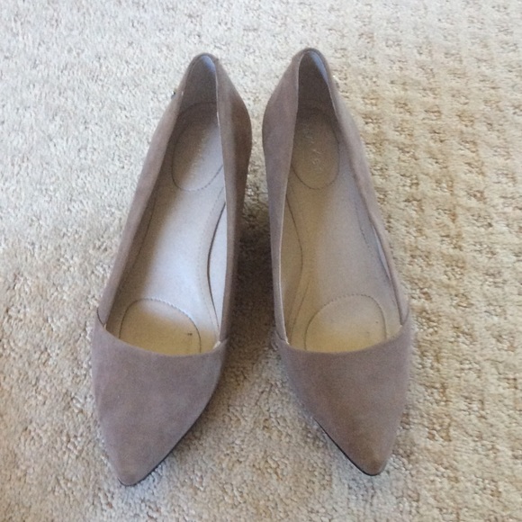 Calvin Klein Suede Wedges!