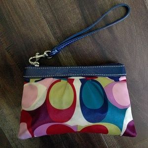 Coach Multi Color Wristlet