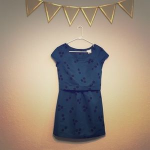 UO brand Cooperative teal polka dot mini dress