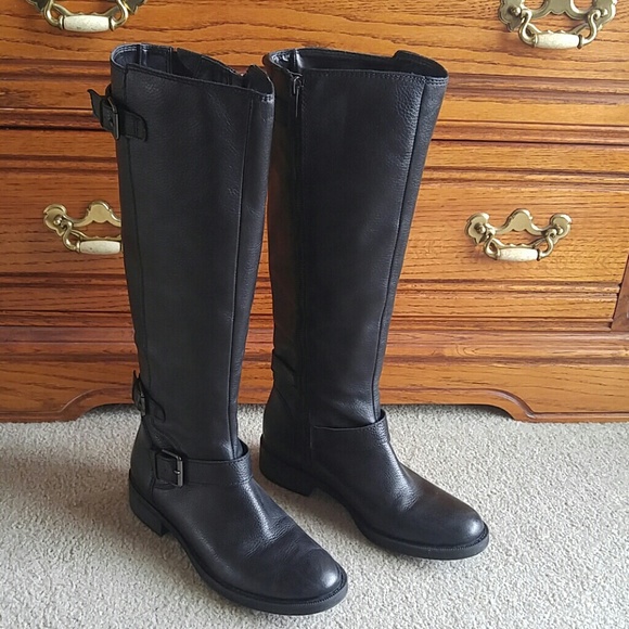 Enzo Angiolini black Sayin Riding boots