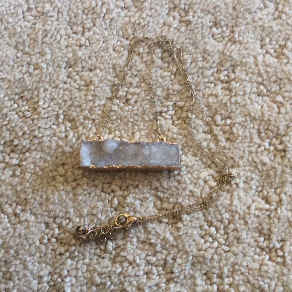 Square Druzy Necklace!