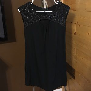 Black jersey dress