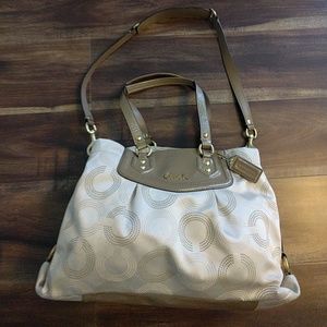 EUC Coach Ashley Op Art Dotted Shoulder Bag