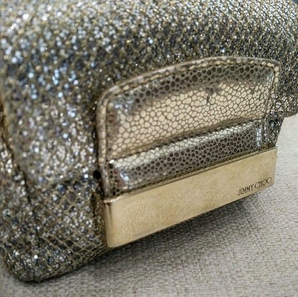 **SOLD** JIMMY CHOO Caro Glitter Fabric Mini - Picture 3 of 4