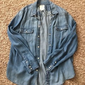 American Eagle Jean Shirt