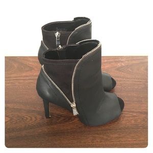 Open toe booties