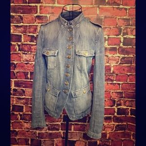Gap Military Style Denim Jacket