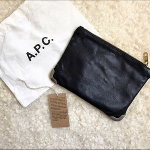 APC Black Leather Pouch