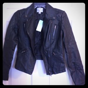 Faux leather jacket