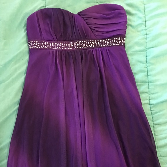 Purple short dress