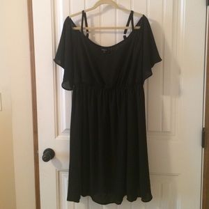 Black Cold Shoulder Dress 2X
