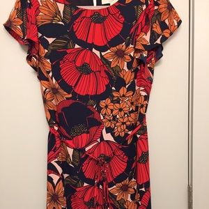 Bright Flower Ann Taylor Loft Dress