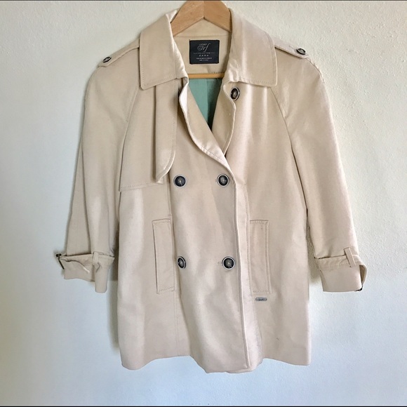 cropped trench coat zara