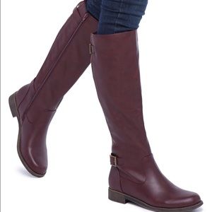 Burgundy Riding Boot