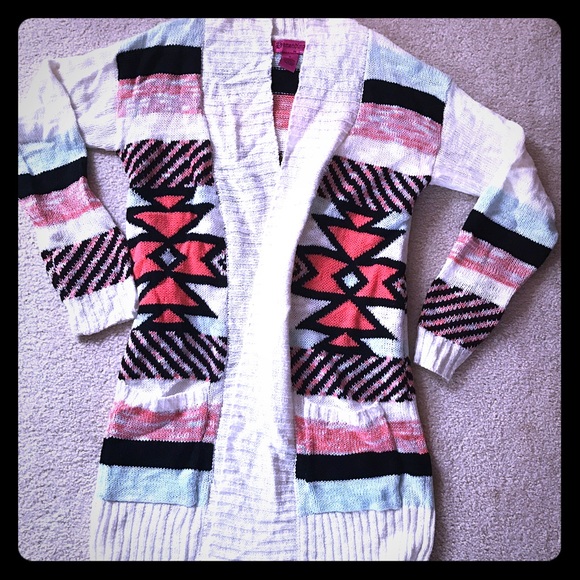 Aztec sweater cardigan