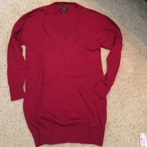 Merino wool fitted sweater tunic