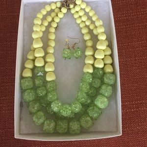 Necklace and earrings