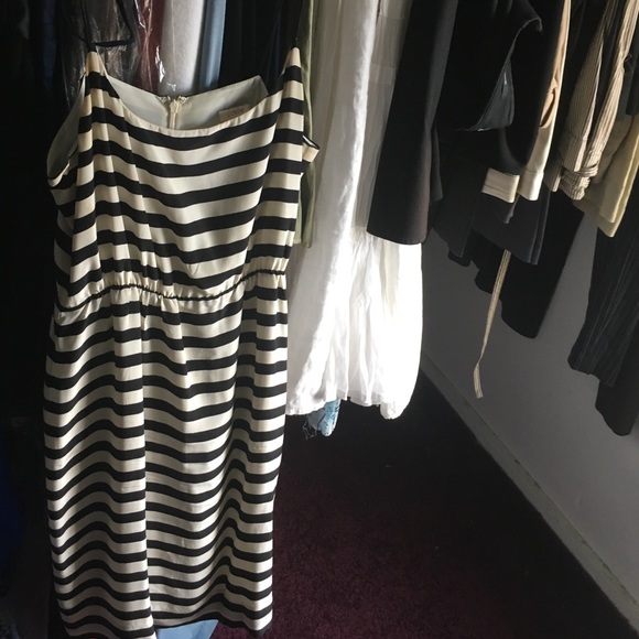 Black and white jcrew collection dress