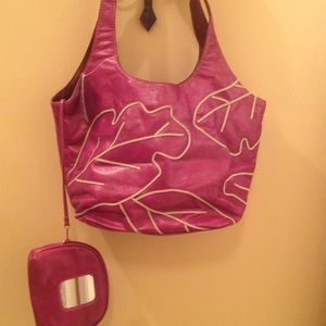 New Nine West Berry Purse with Cosmetic Bag