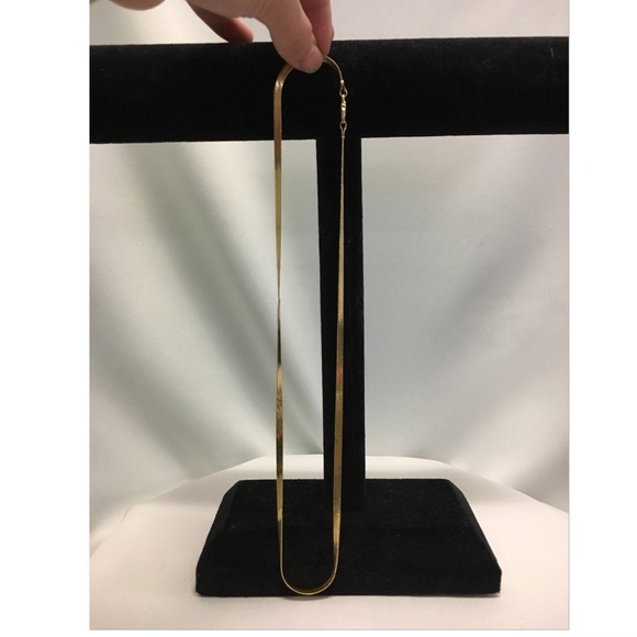 18K gold plated herringbone chain - Picture 2 of 4