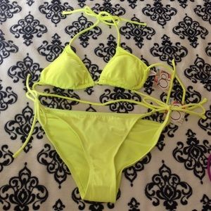 Neon Yellow Bikini