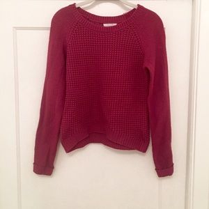 Purple sweater. Short. Barely worn.