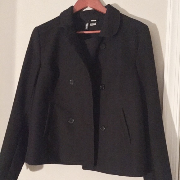 Black pea coat