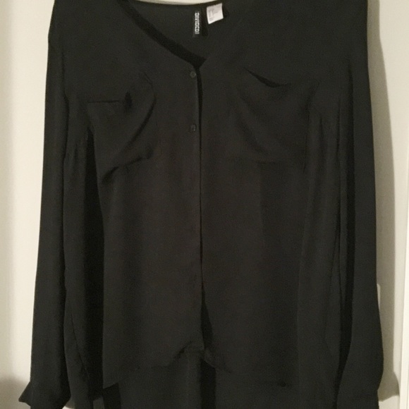 Black silk shirt