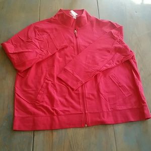 NWOT Womens Draper's and Damon's zip up Jacket 1X